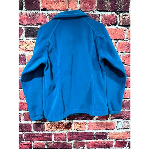 Columbia Benton Springs Full Zip Fleece Size Large Teal Turquoise - Picture 2 of 8